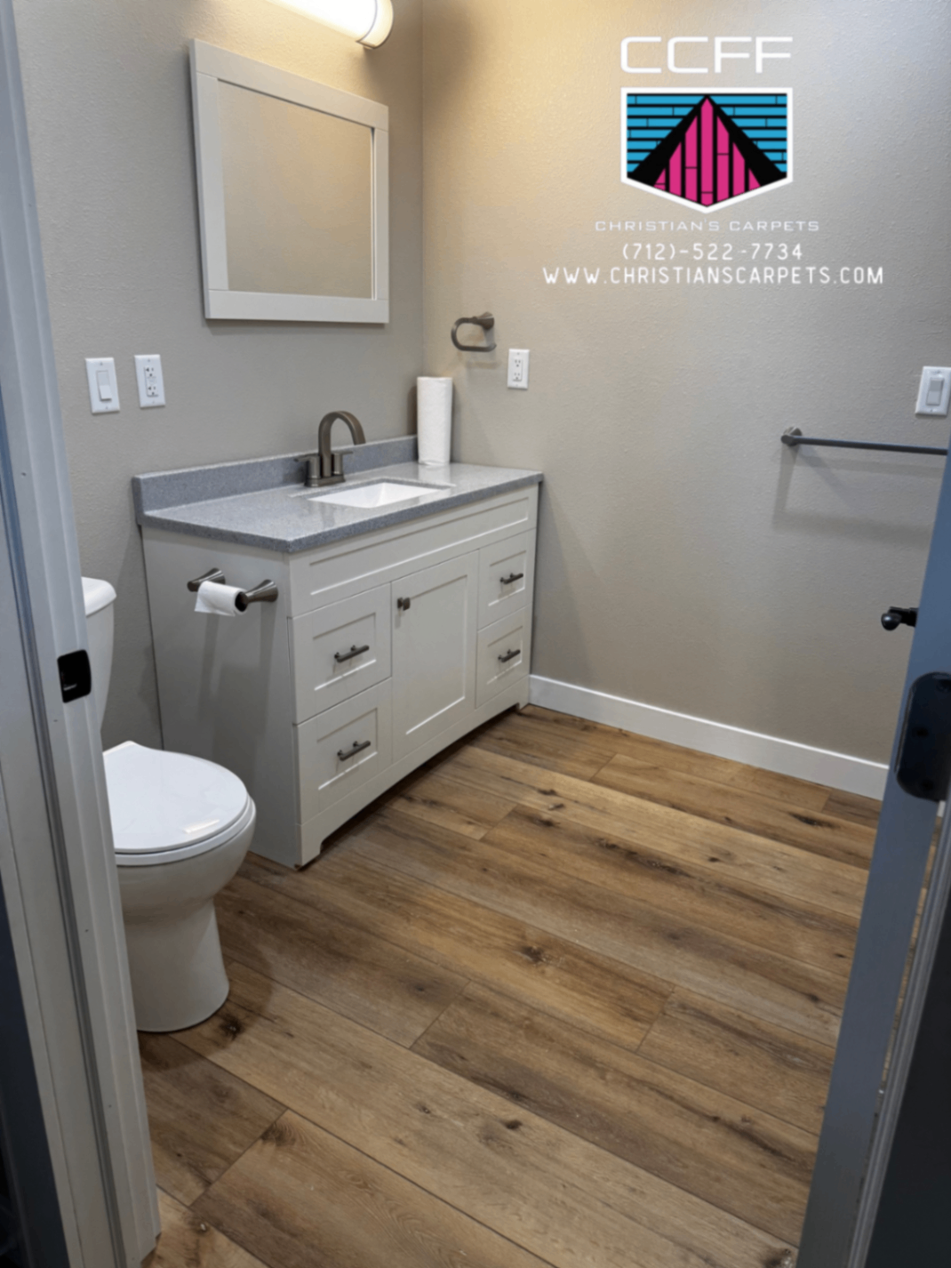 Commercial flooring installation